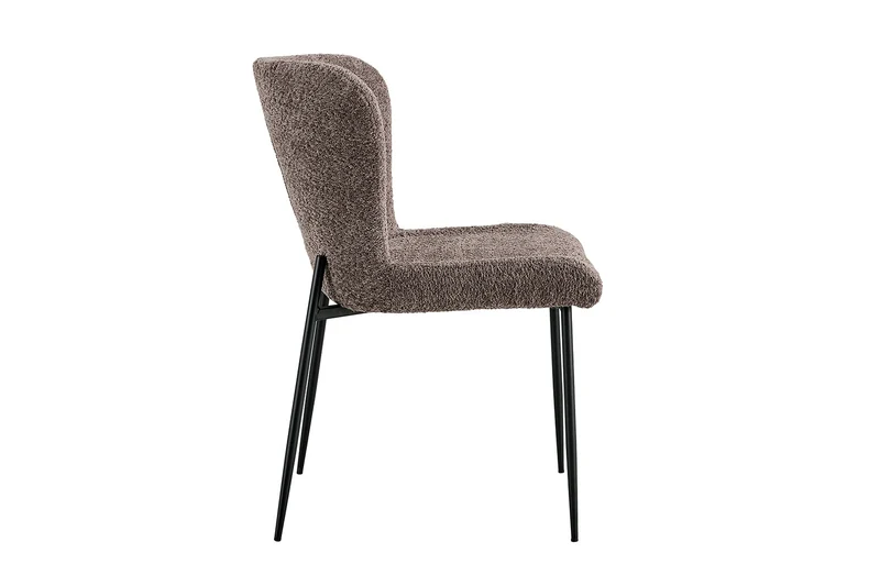 Lot de Chaises Lisa Bouclé Moka
