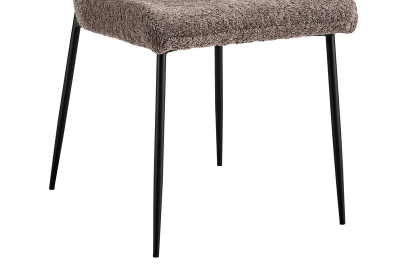 Lot de Chaises Lisa Bouclé Moka