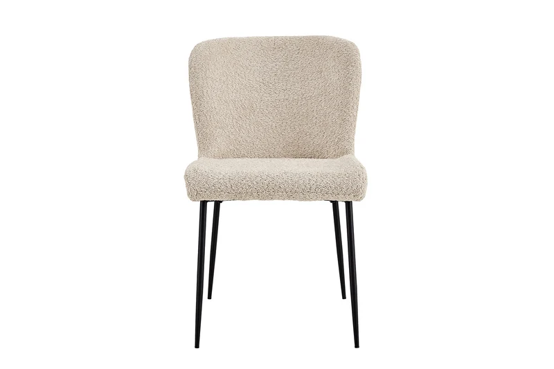 Lot de Chaises Lisa Bouclé Beige