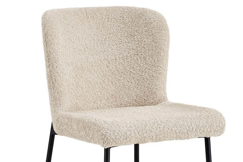 Lot de Chaises Lisa Bouclé Beige
