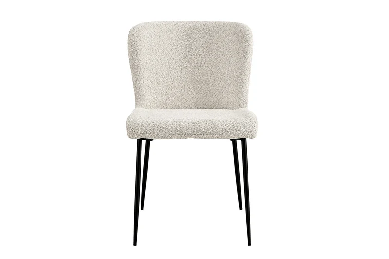 Lot de Chaises Lisa Bouclé Ecru