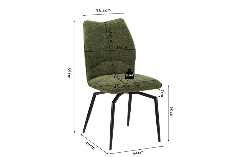 Chaise Strad – Pied Pivotant