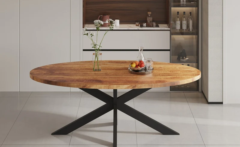 Table à manger Alexa Ovale bois de Manguier