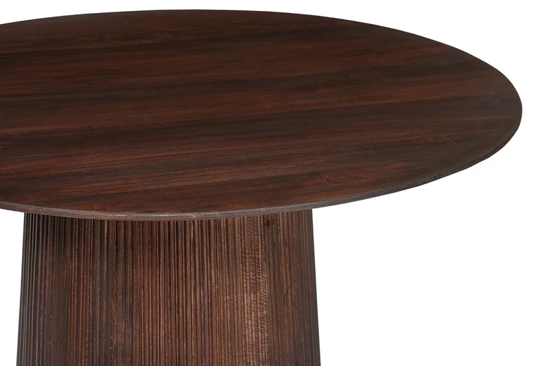 Table à manger en bois de manguier – Collection Vallsta Ronde – 130 x 130 cm