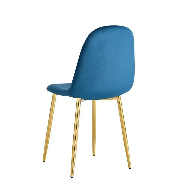 Chaise Maya - Structure Dorée velours Style Scandinave