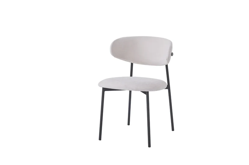 Chaise Lulu - Structure Metal Noir, Style Varna