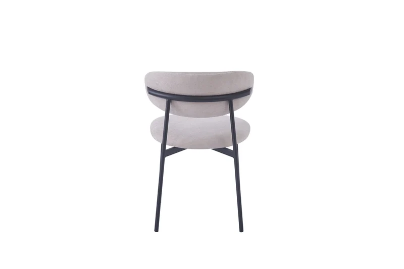 Chaise Lulu - Structure Metal Noir, Style Varna