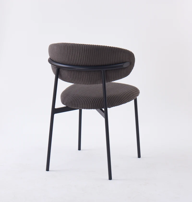 Chaise Lulu - Structure Metal Noir, Style Varna