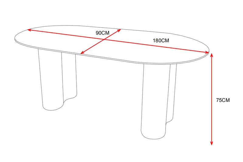 TABLE A MANGER VENEZIA PIED METAL EFFET NOYER PLATEAU CERAMIQUE TRAVERTIN BRILLANT 180x90x75cm