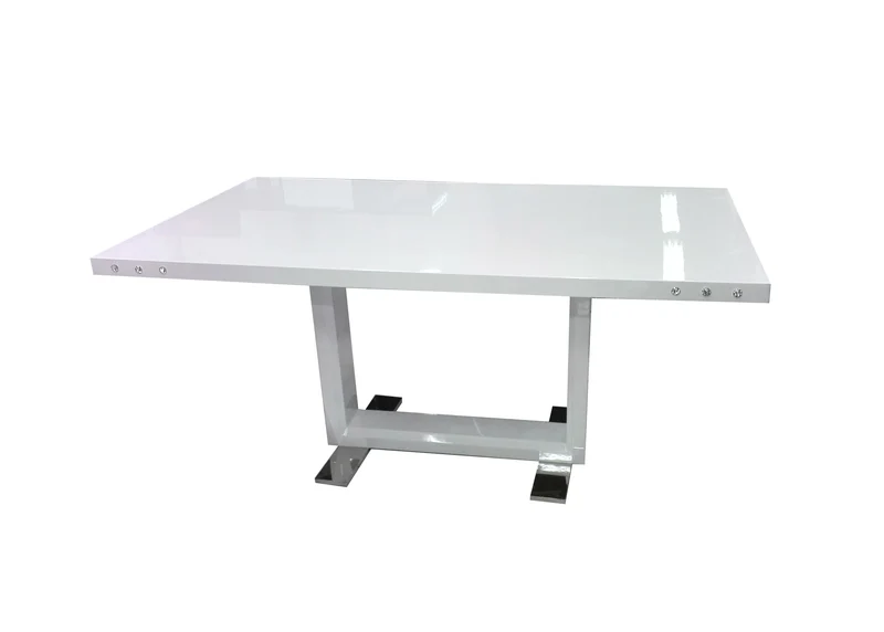 TABLE REPAS VANESSA BLANC LAQUÉ 150x90x75 cm