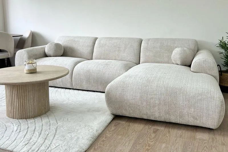 Canapé CLOUD en tissu marbella beige