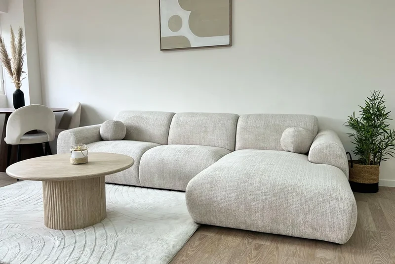 Canapé CLOUD en tissu marbella beige