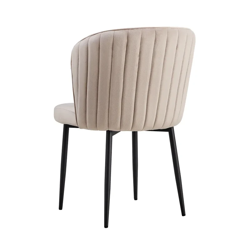 Chaise Diana Noir velours Moka