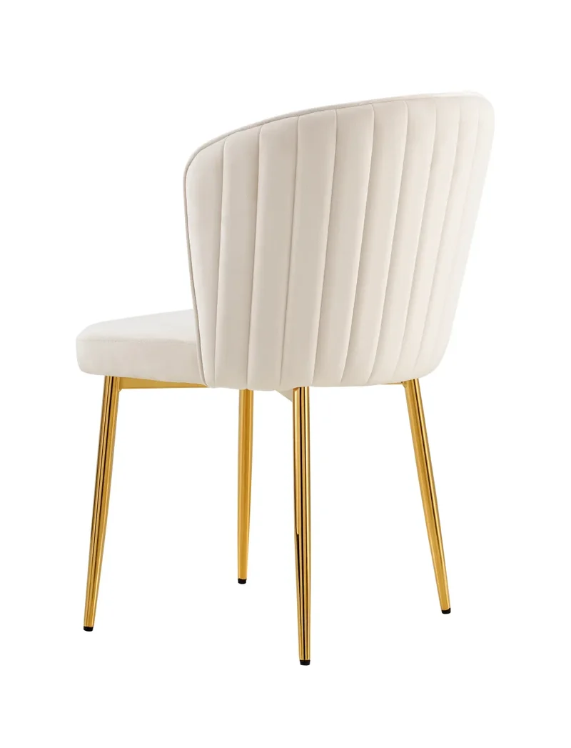 Chaise Diana Or velours Moka
