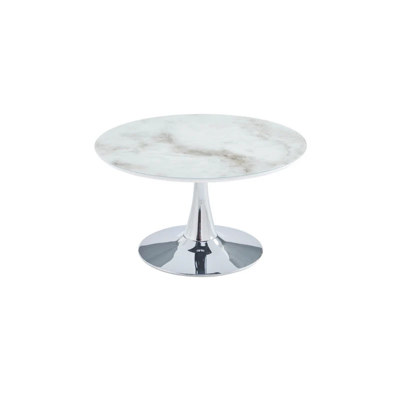Table basse Rosa argent marbre