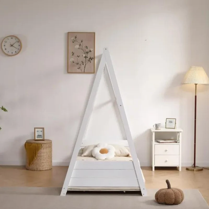 Lit enfant tipi blanc