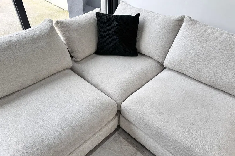 Canapé modulable Julia 4+1 en Chenille
