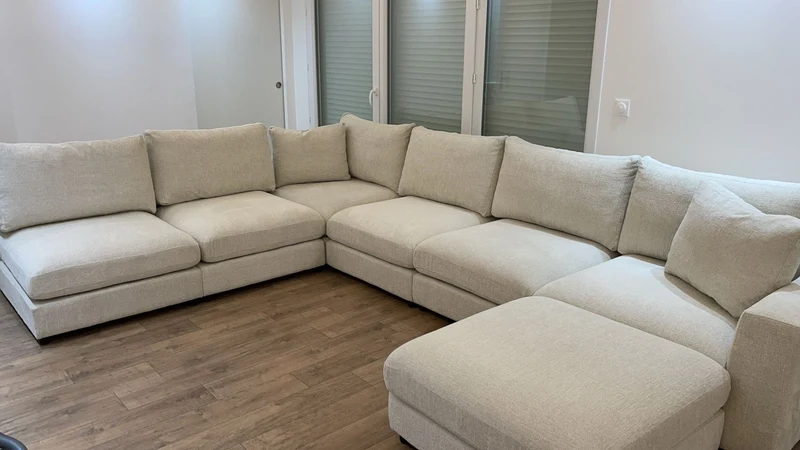 Canapé modulable Julia 4+1 en Chenille