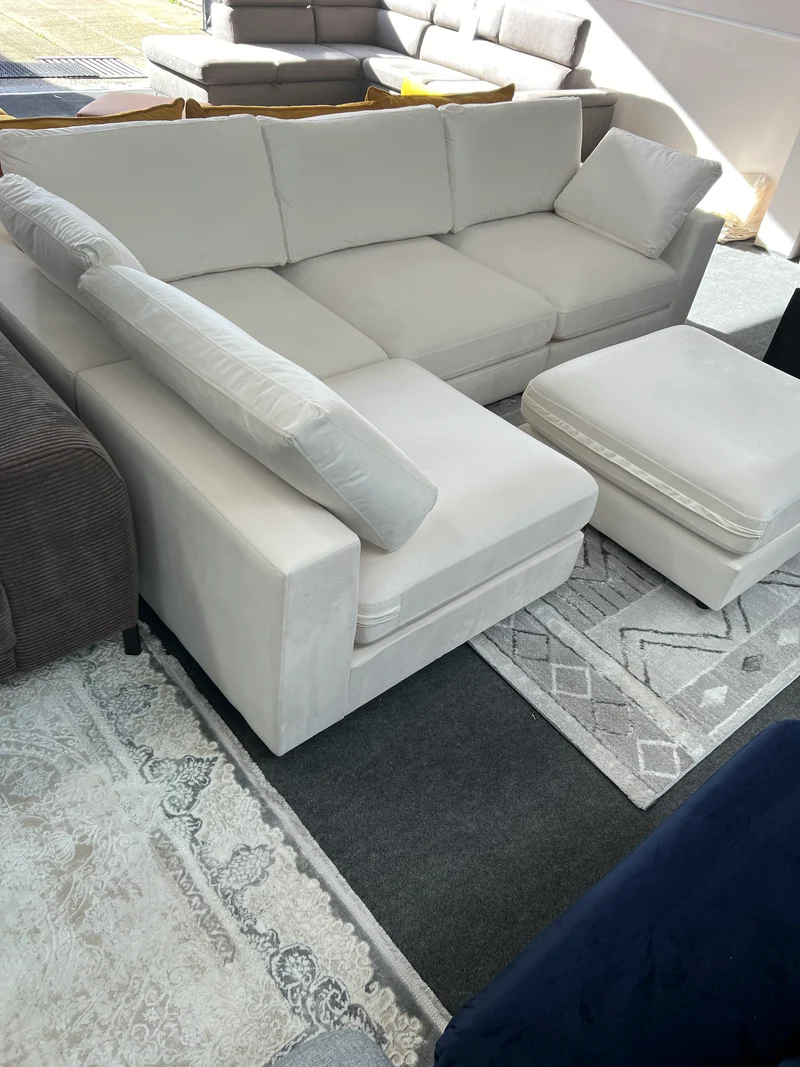 Canapé modulable Julia 4+1 en Velours