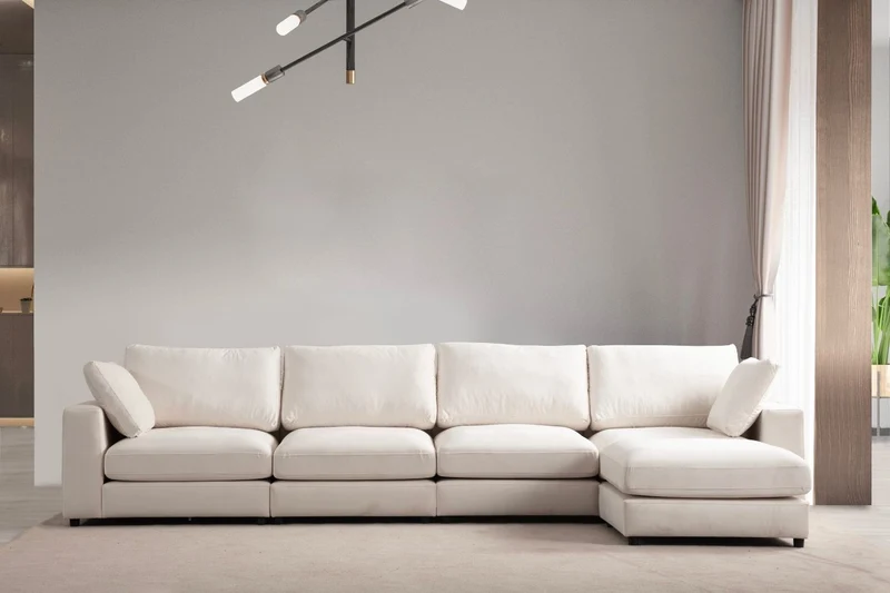 Canapé modulable Julia 4+1 en Velours