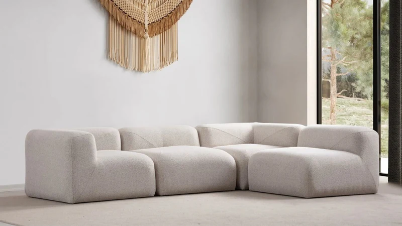 Canapé d'angle Nuage Modulable Chenille