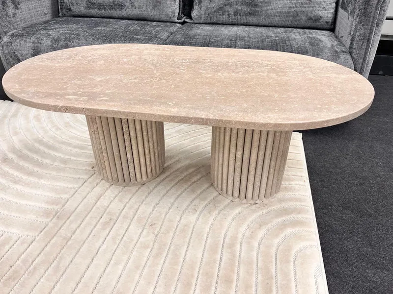 Table basse Travertin Octopus 120x70cm
