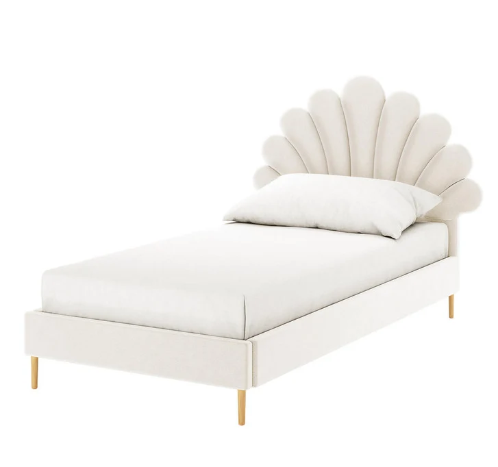 Lit Simple Coquillage Ecru
