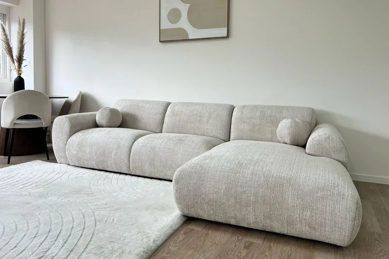 Canapé d'angle Cloud tissu chenille Marbella