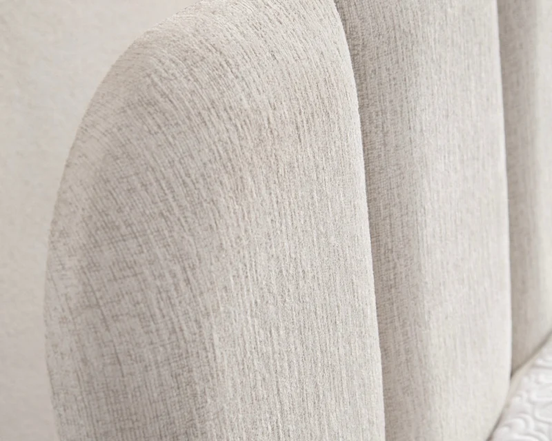 Lit Coffre ELEN BLANC CASSÉ - Chenille