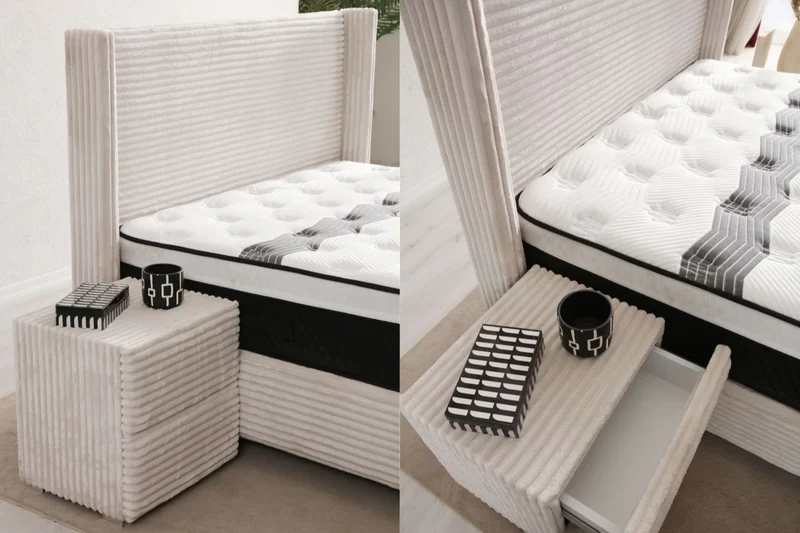 Lit Coffre CLARA BEIGE - Doudoud
