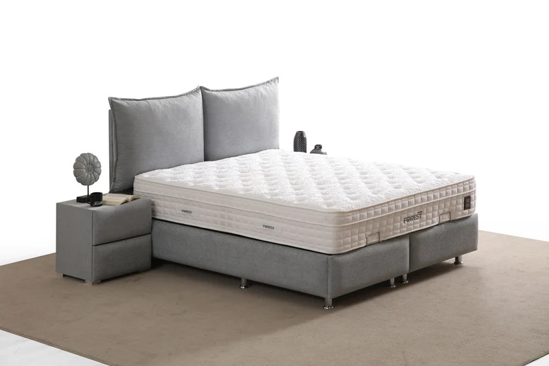 Lit Coffre MALIA GRIS FONCÉ - Velours