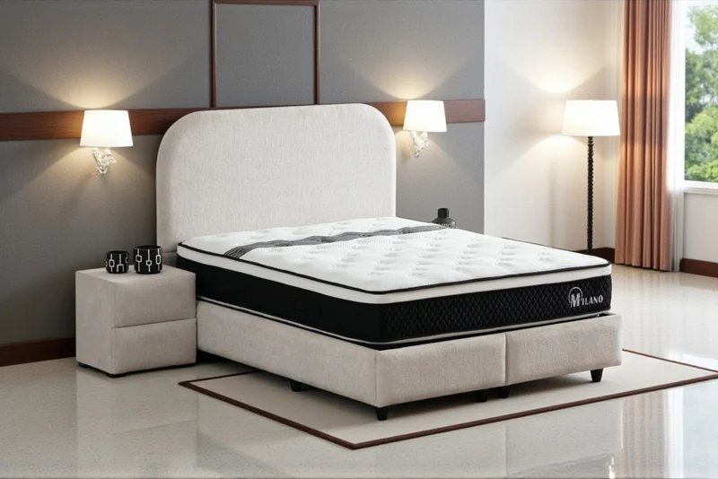 Lit Coffre Jade BLANC CASSÉ - Chenille