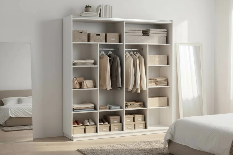 Armoire Dressing Rilona Blanc