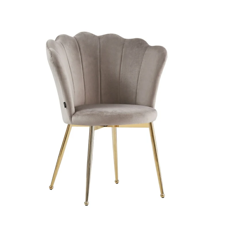 Chaise Quinconce Or velours Moka