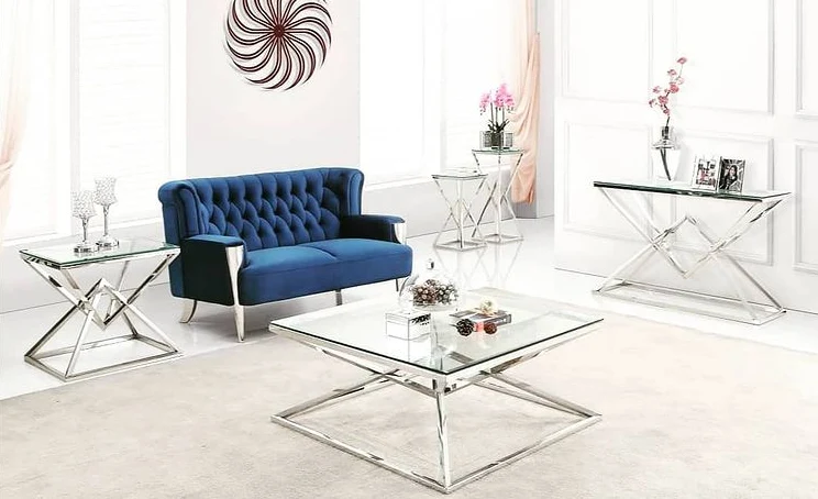 Table basse Opéra Argent