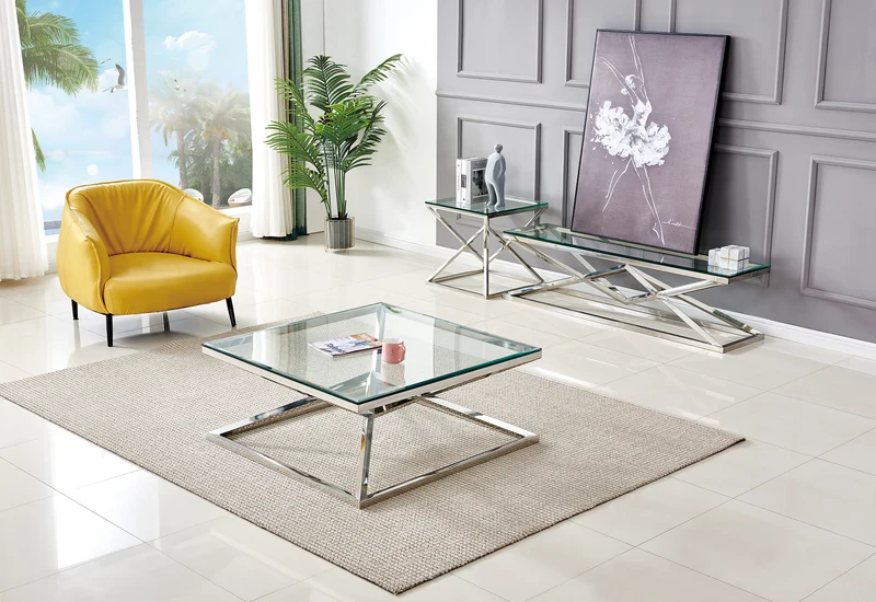 Table basse Opéra Argent