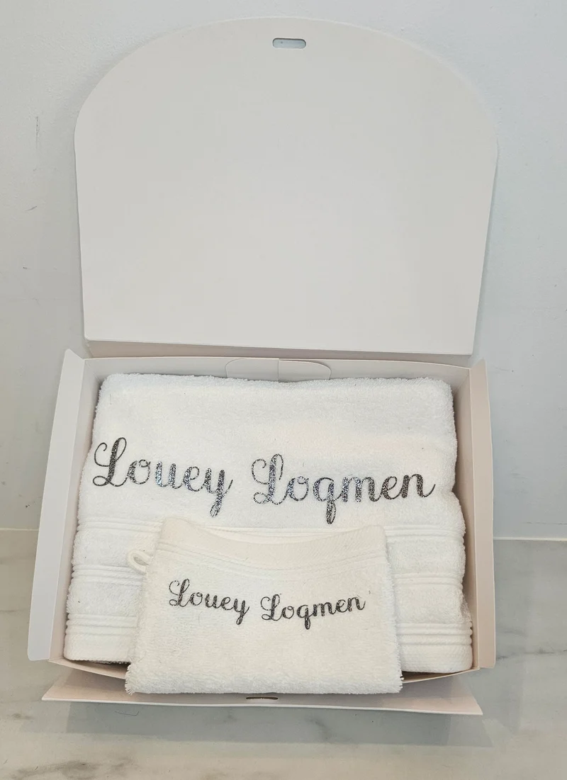 Serviette blanche box bain