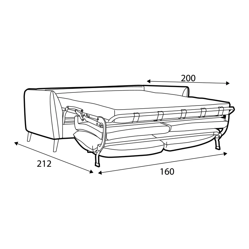 Canapé Lucy convertible quotidien