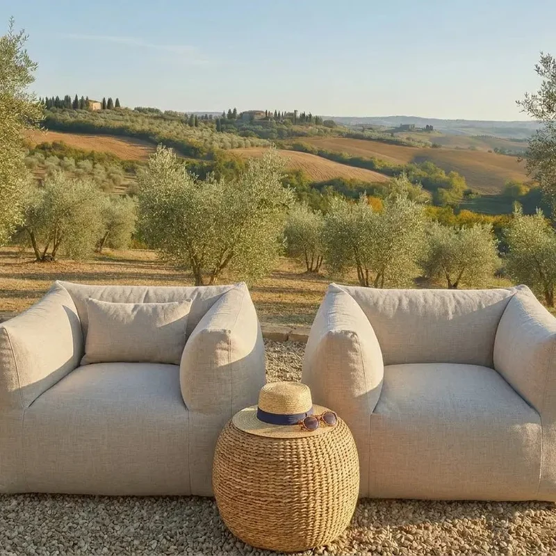 Fauteuil Lin beige - OUTDOOR