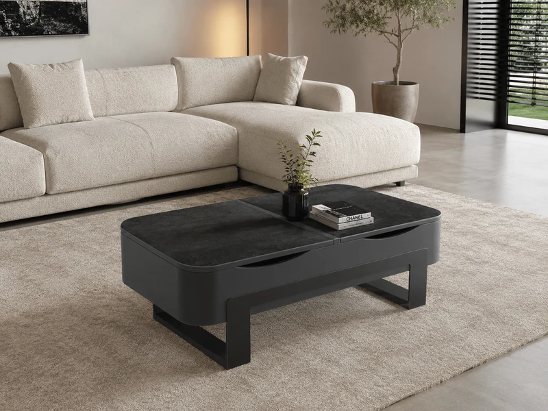 Table basse plateau relevable céramique – Sidney