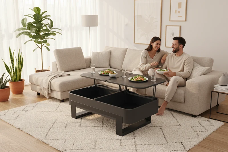 Table basse plateau relevable céramique – Sidney