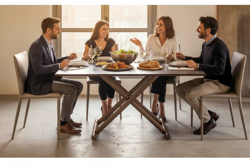 Table basse relevable en bois - Univylle