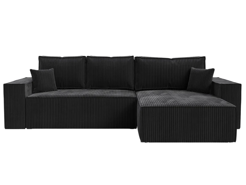 Canapé d'angle convertible velours côtelé doux Rivoli