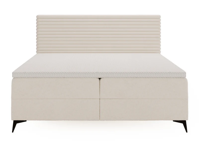 Lit complet lit Boxspring avec sommier matelas et surmatelas - SARA