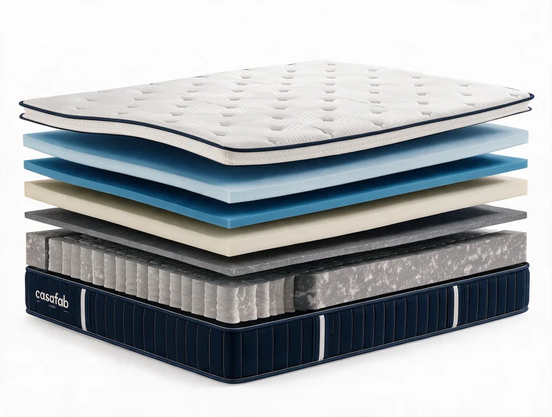Matelas avec sur-matelas intégré épaisseur 33CM - EVEREST