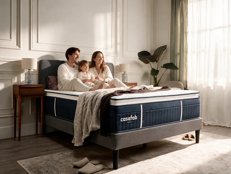 Matelas avec sur-matelas intégré épaisseur 33CM - EVEREST