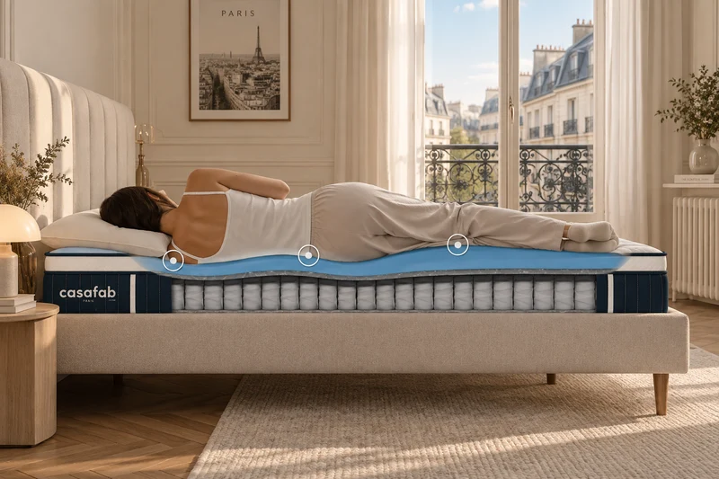 Matelas mémoire de forme épaisseur 28 cm - MEMORIS