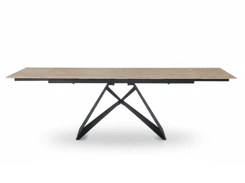 Table à manger extensible MASDAR en céramique – 180 cm fermée / 260 cm ouverte