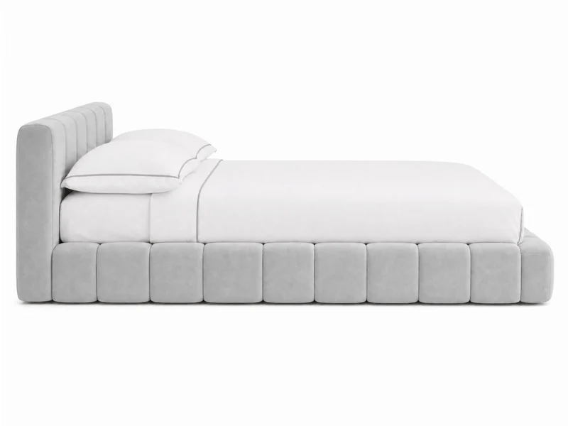 Lit coffre design matelassé - CHLOE