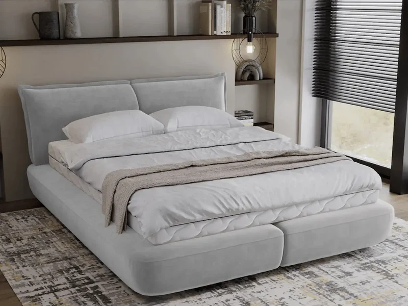 Lit design double sommier - NORA